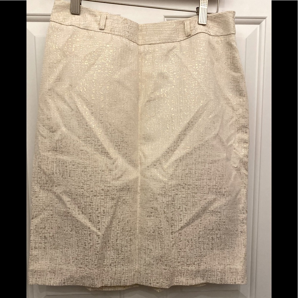 New beige golden skirt